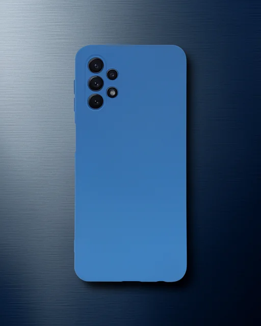 Samsung Galaxy A52 Kılıf Nano İçi Kadife Silikon - Mavi