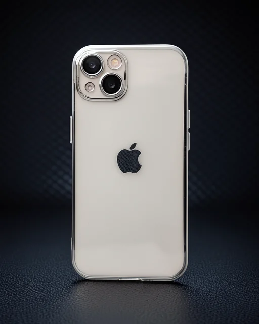 Apple İphone 14 Plus Kılıf Razer Lensli Silikon - Gümüş