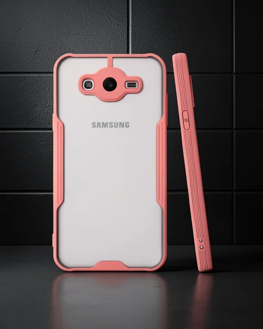Samsung Galaxy J7 Kılıf Platin Silikon - Pembe