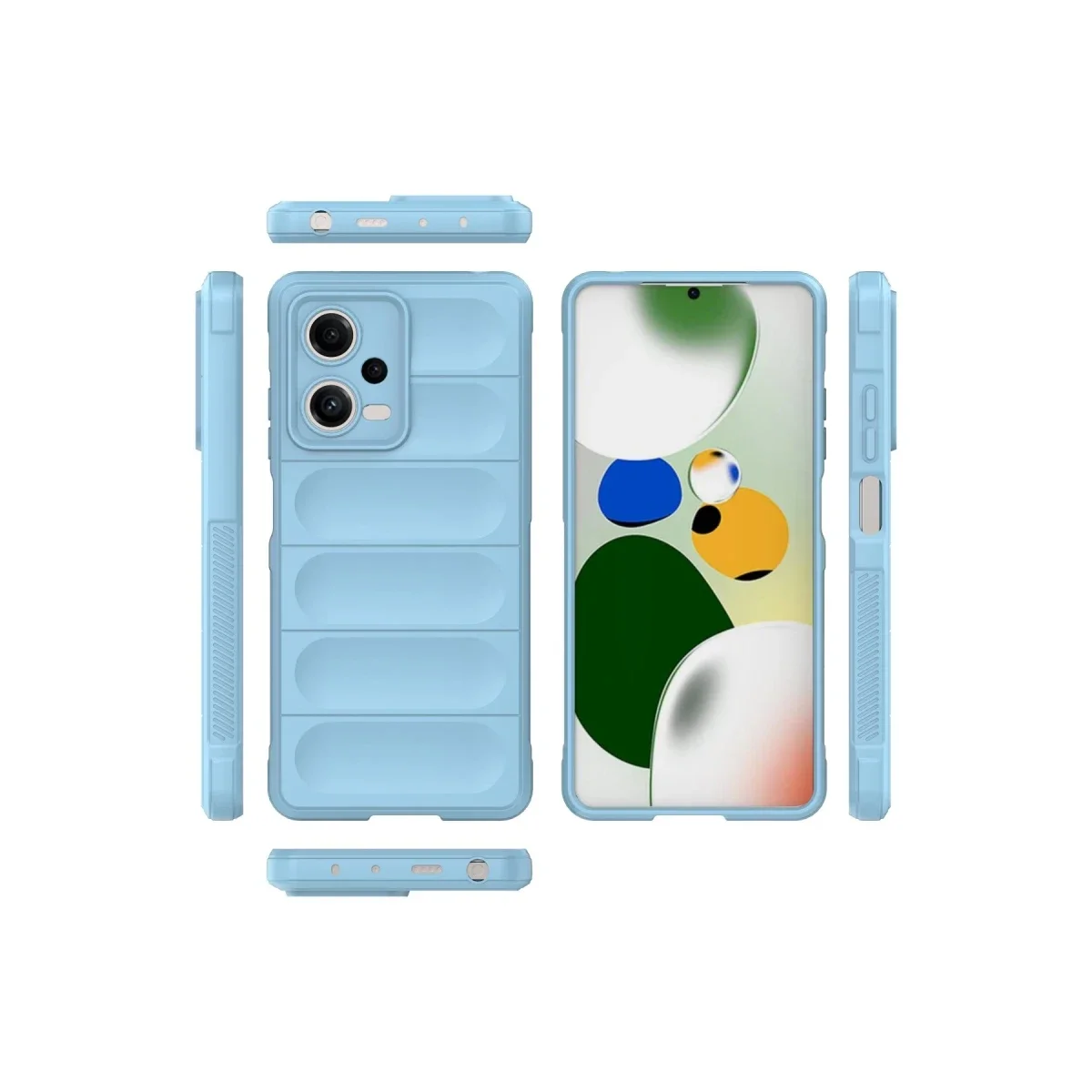 Xiaomi Poco X5 5G Kılıf Optimum Silikon - Sky Blue görsel 3