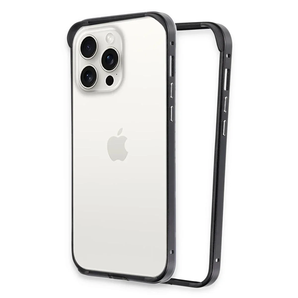Joko Apple iPhone 15 Pro Max Land Bumper Koruma Kapak - Siyah