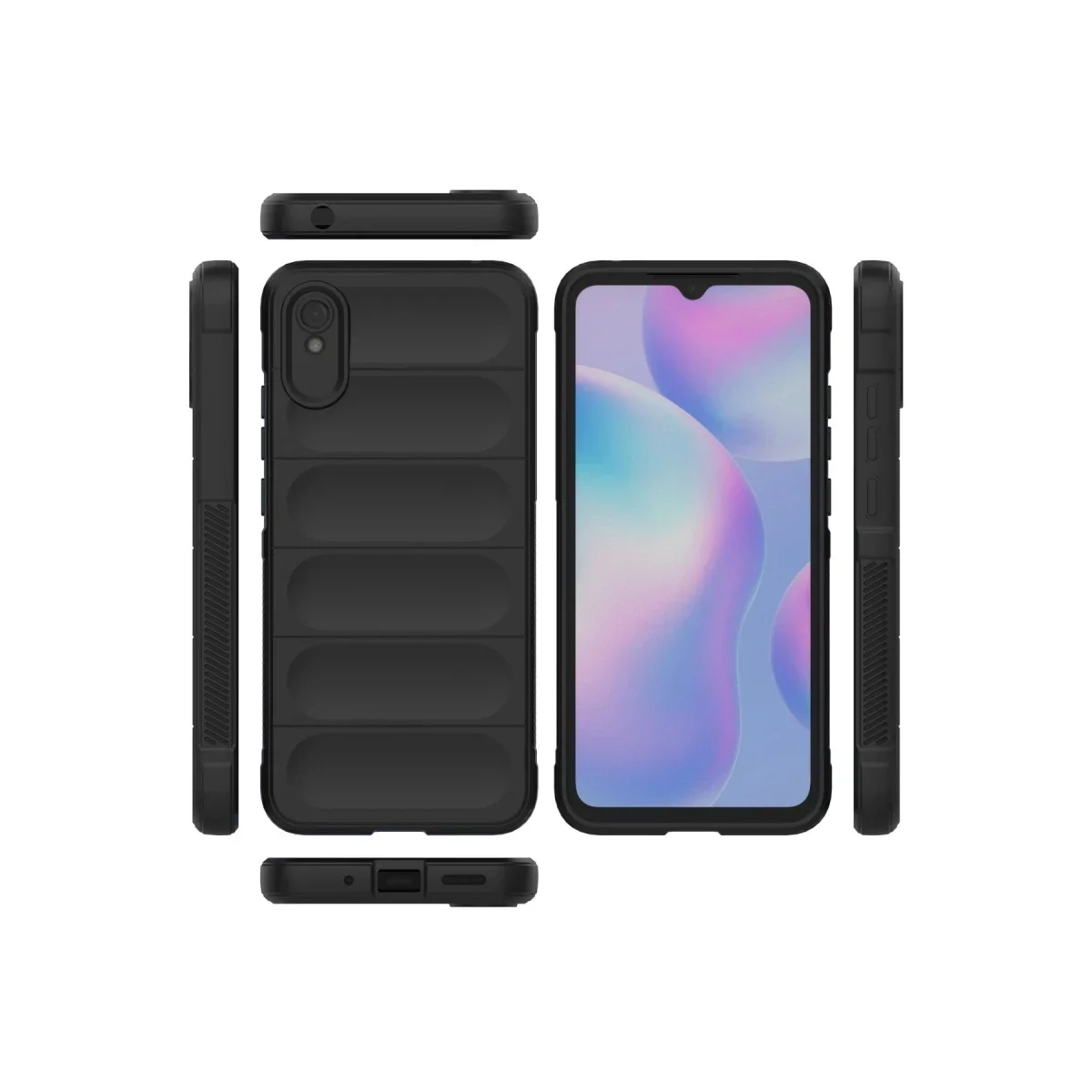 Xiaomi Redmi 9A Kılıf Optimum Silikon - Siyah görsel 3