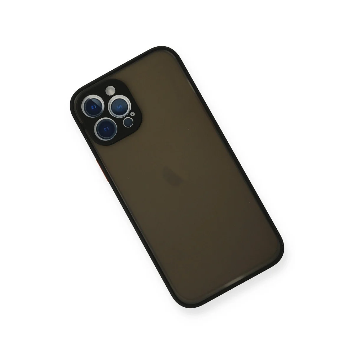 Apple İphone 12 Pro Kılıf Montreal Silikon Kapak - Siyah görsel 3