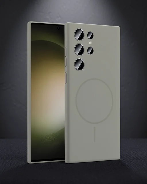 Joko Samsung Galaxy S23 Ultra Kılıf Jully Magsafe Kapak - Çöl Titanyum