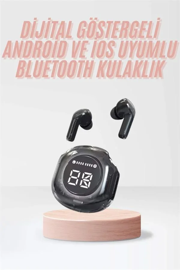 Yeni Nesil Bluetooth Kulaklık Dijital Göstergeli Dokunmatik 5.3 Kablosuz görsel 2