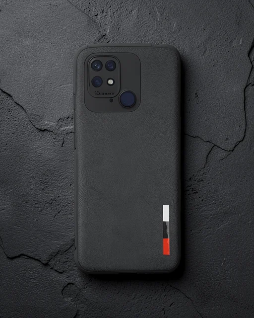 Xiaomi Redmi 10c Kılıf Loop Deri Silikon - Siyah