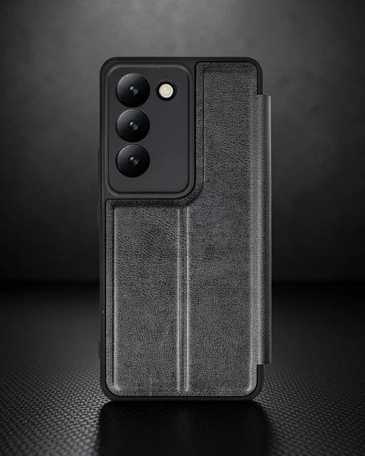 Vivo V30 Lite 4g Kılıf Flip Cover - Siyah