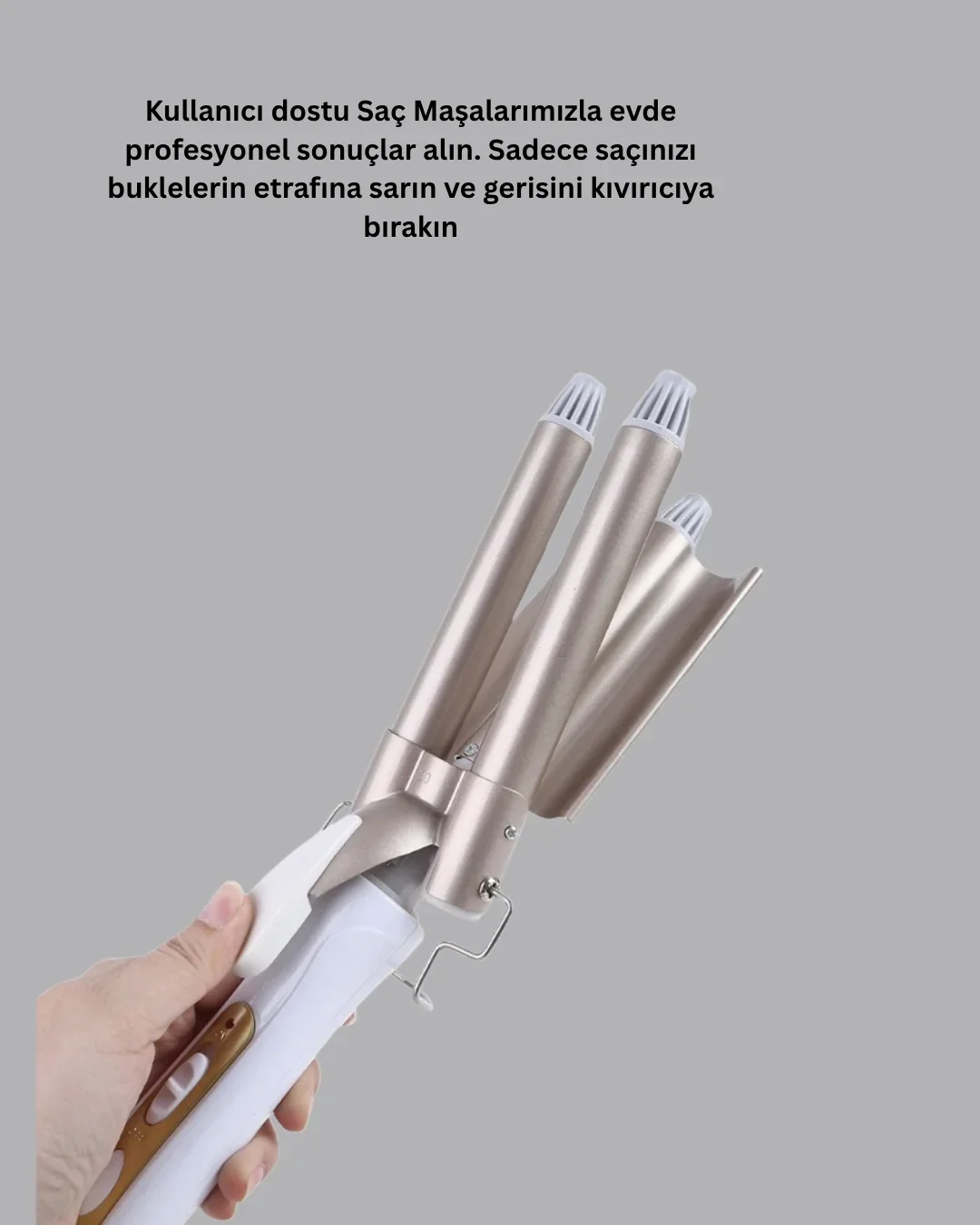 Her Saç Tipine Uygun, Hızlı Isınan Bukle Yapıcı – Evde Kuaför Kalitesinde Sonuç Yeni Nesil görsel 3