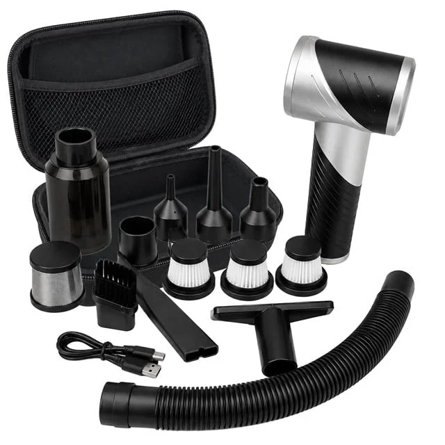 Snapron SNV-3000 Car Vacuum Cleaner Pro 1 Katlanabilir 17.000Pa 100W Şarjlı Araç Ev Süpürgesi görsel 4