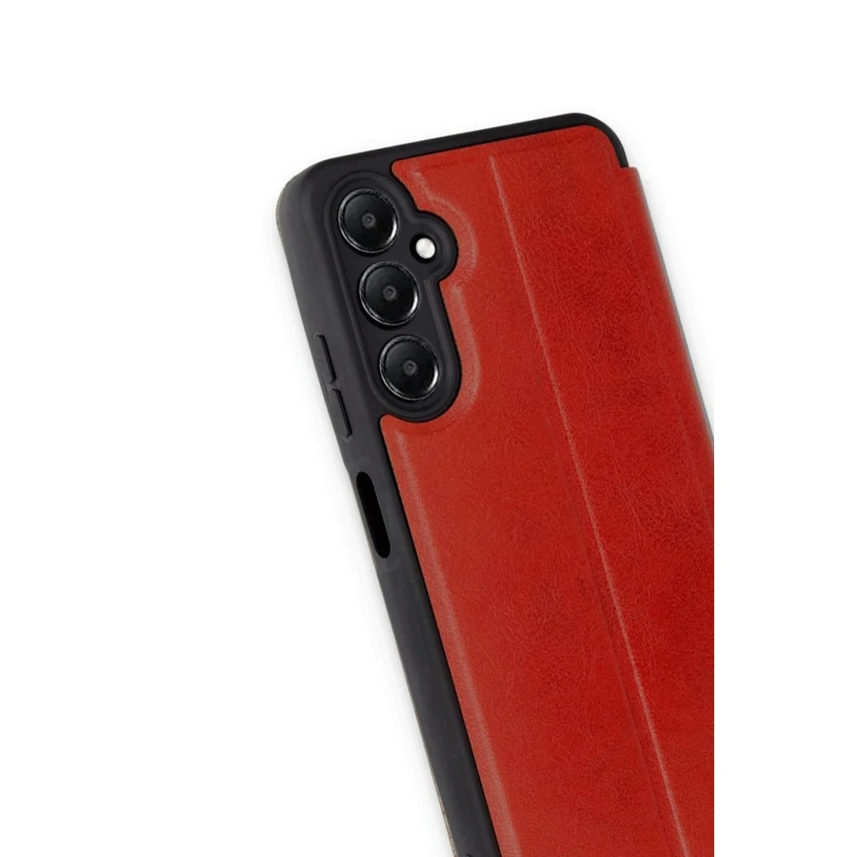 Samsung Galaxy A16 5g Kılıf Flip Cover - Kırmızı görsel 3