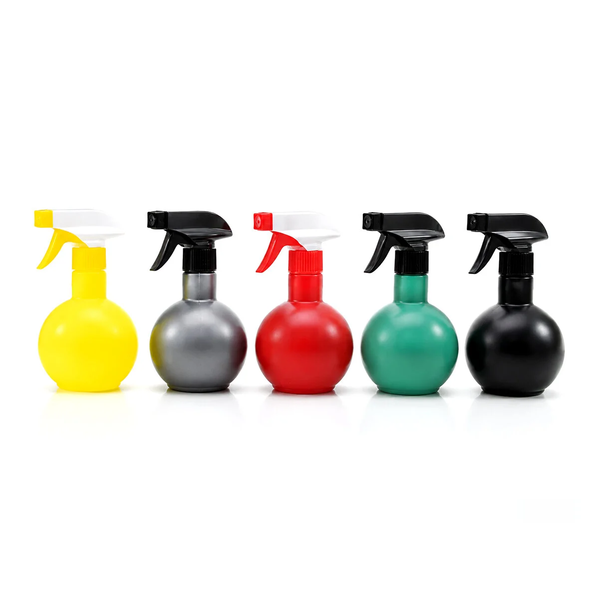 350ML Prizma Renkli Şeffaf Tombul - Plastik Boş Sprey Püskürtücü Şişe