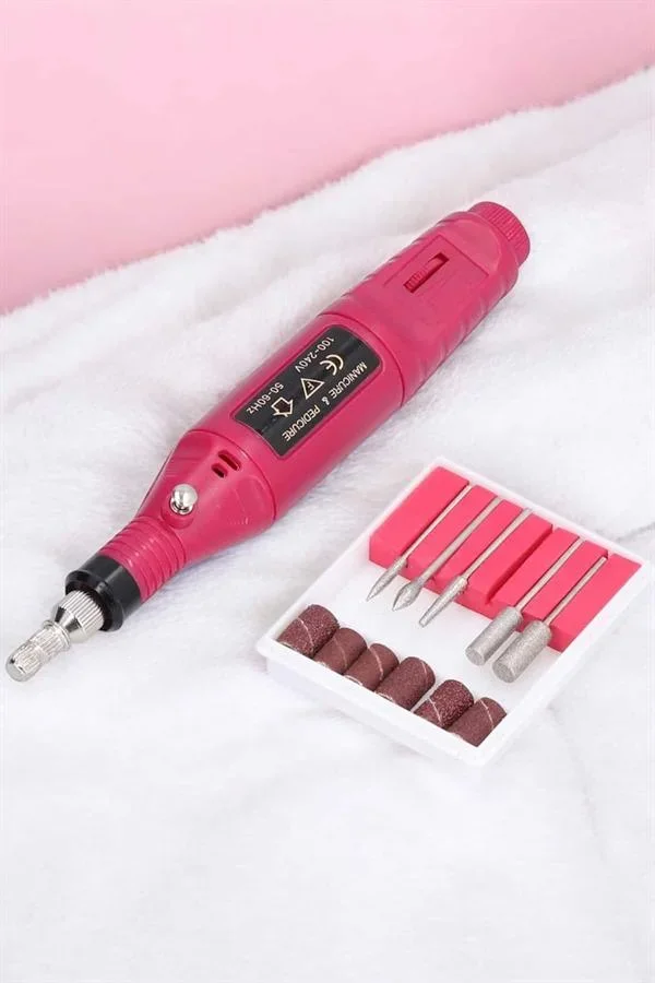 Nasır Tezleyici Manikür Pedikür Seti Elektrikli USB Girişli görsel 5
