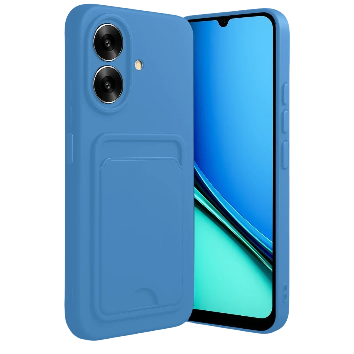 Realme Note 60 Kelvin Kartvizitli Silikon - Açık Mavi