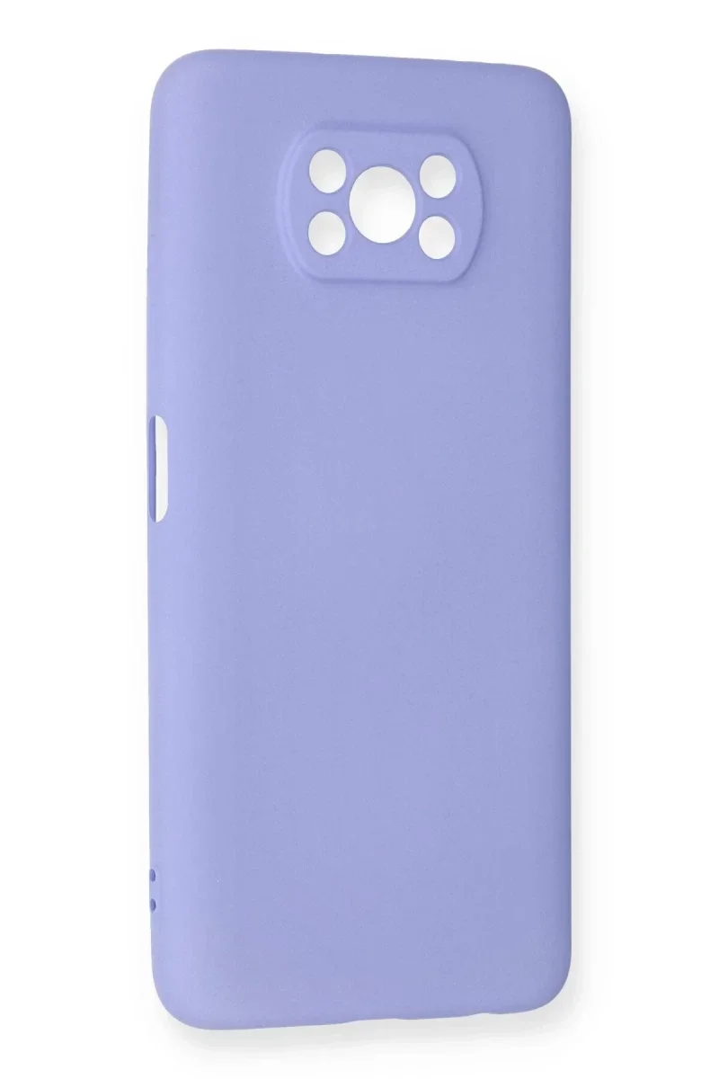 Xiao Pocophone X3 Kılıf Nano içi Kadife Silikon - Lila görsel 2