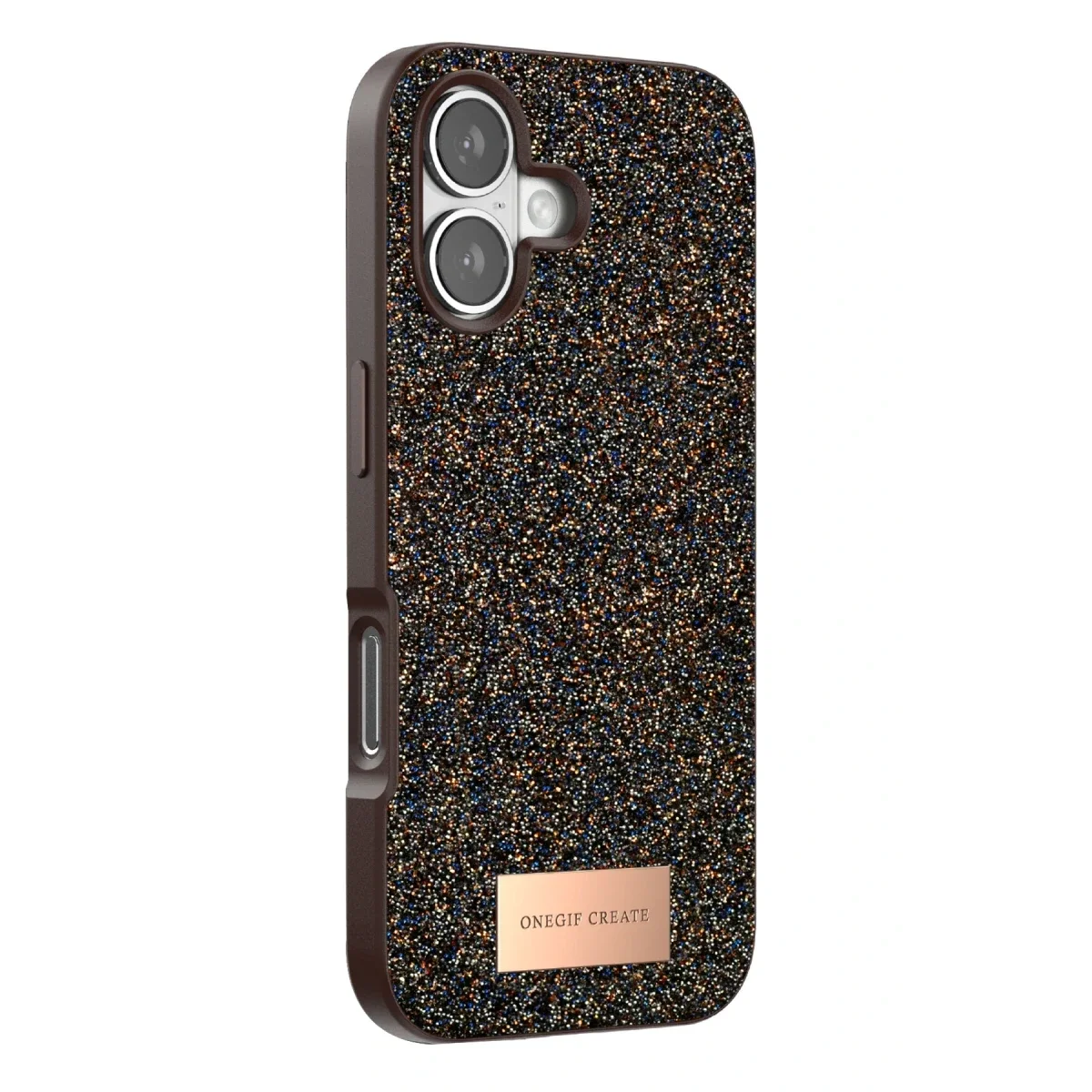 Onegif Apple iPhone 17 Bright Simli Kapak - Gold görsel 3