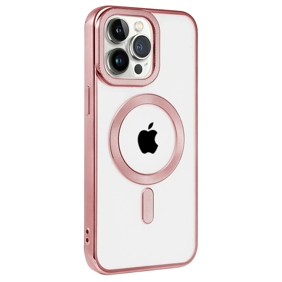 Apple iPhone 14 Pro Kılıf Kronos Magsafe Kapak - Rose Gold görsel 2