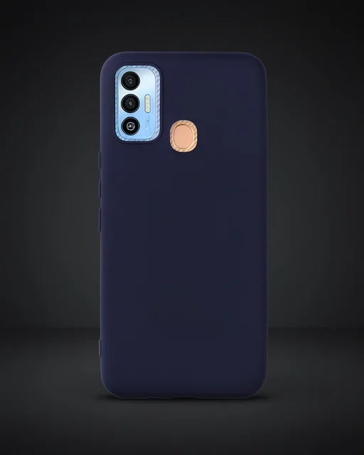 Tecno Spark 7t Kılıf First Silikon - Lacivert