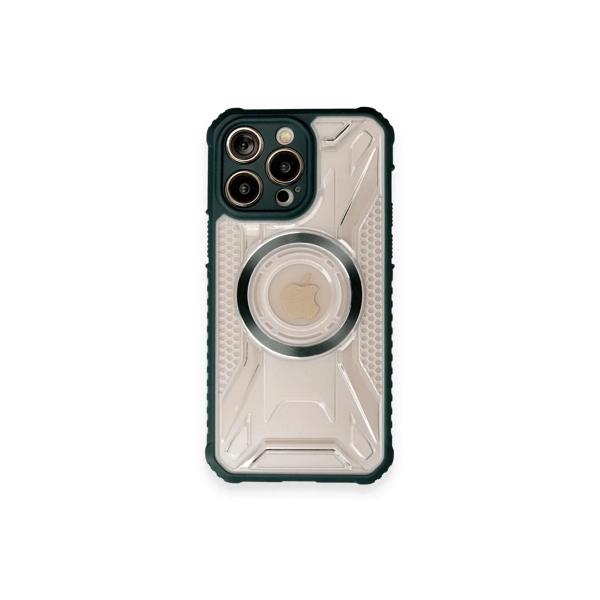 Apple iPhone 12 Pro Kılıf Prag Magneticsafe Kapak - Koyu Yeşil