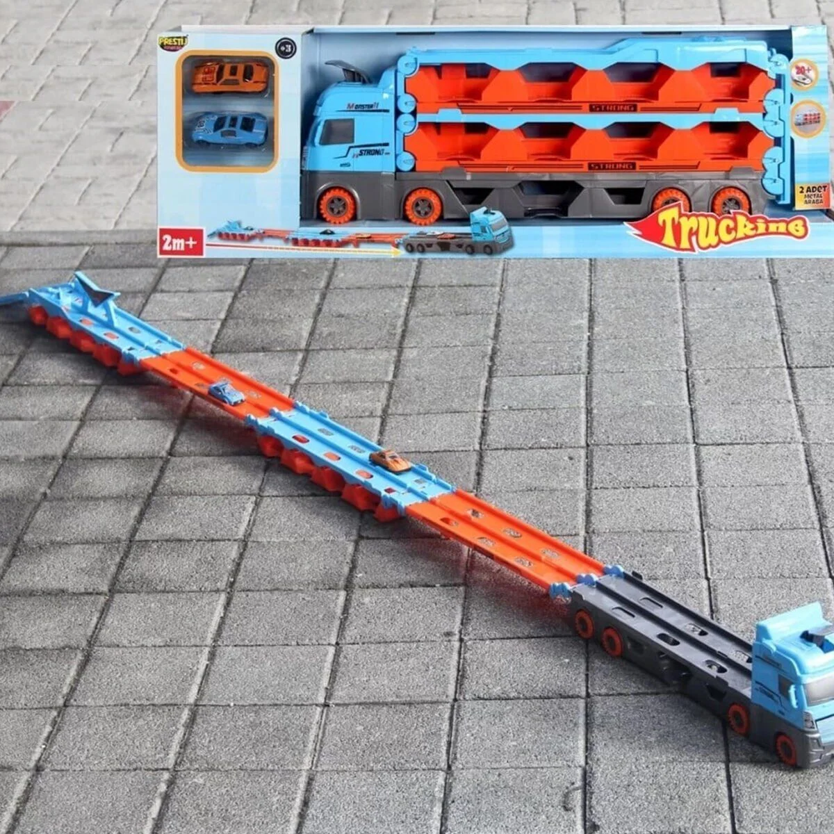 FAB-1604 Yarış Pistli Tır- Prestij Oyuncak görsel 4