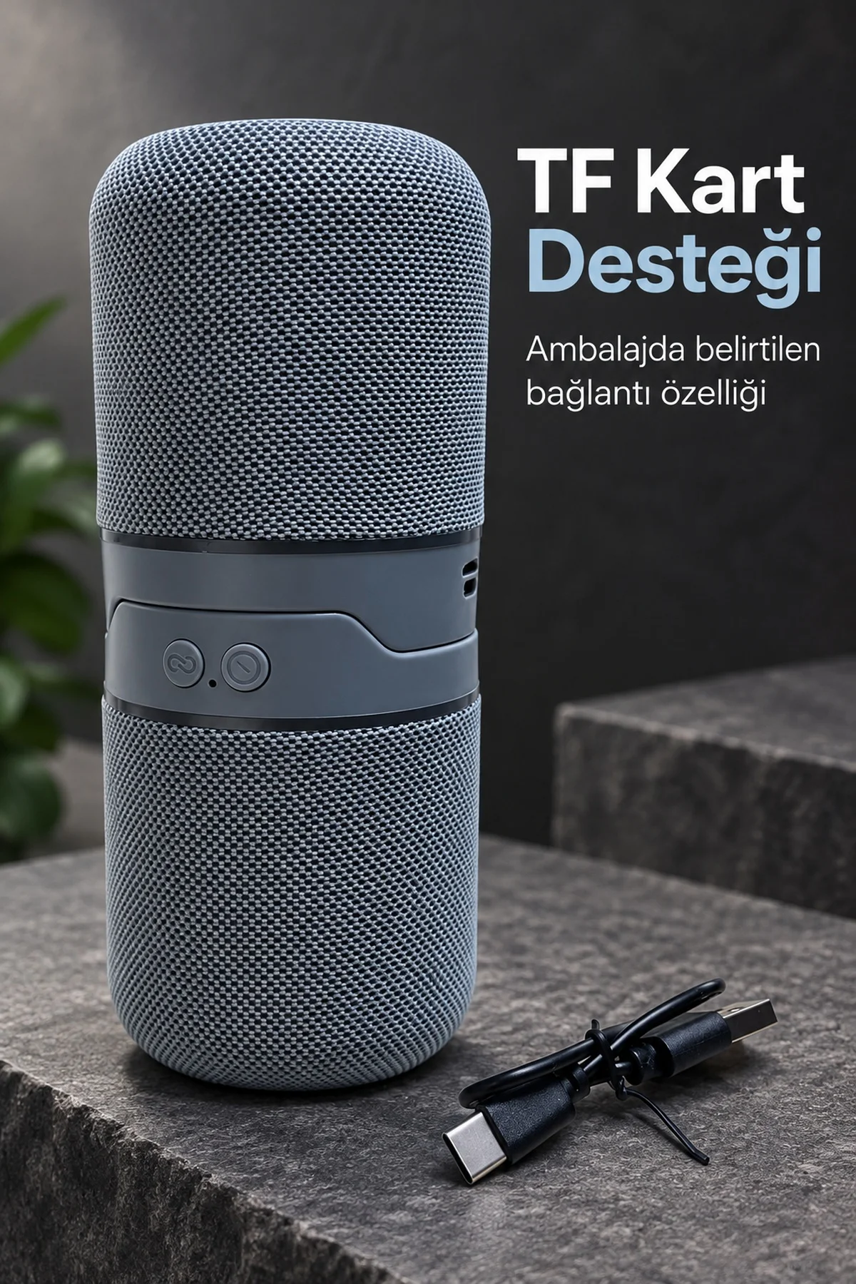 Bluetooth Hoparlör 5 W Çift Hoparlör Yapısı