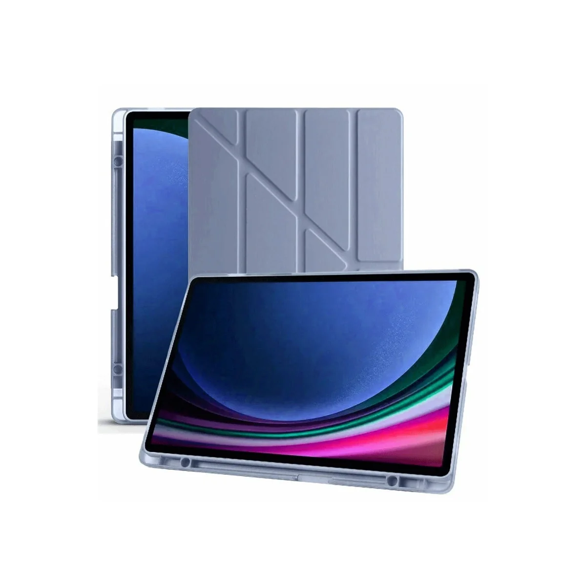 Samsung Galaxy X510 Tab S9 Fe 11 Kılıf Kalemlikli Mars Tablet Kılıfı - Lavender görsel 4