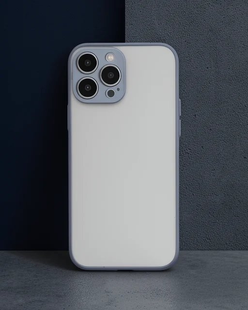 Apple İphone 15 Pro Max Kılıf Montreal Silikon Kapak - Gri