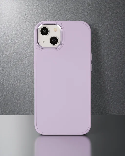 Apple İphone 14 Plus Kılıf Asya Deri Silikon - Lila