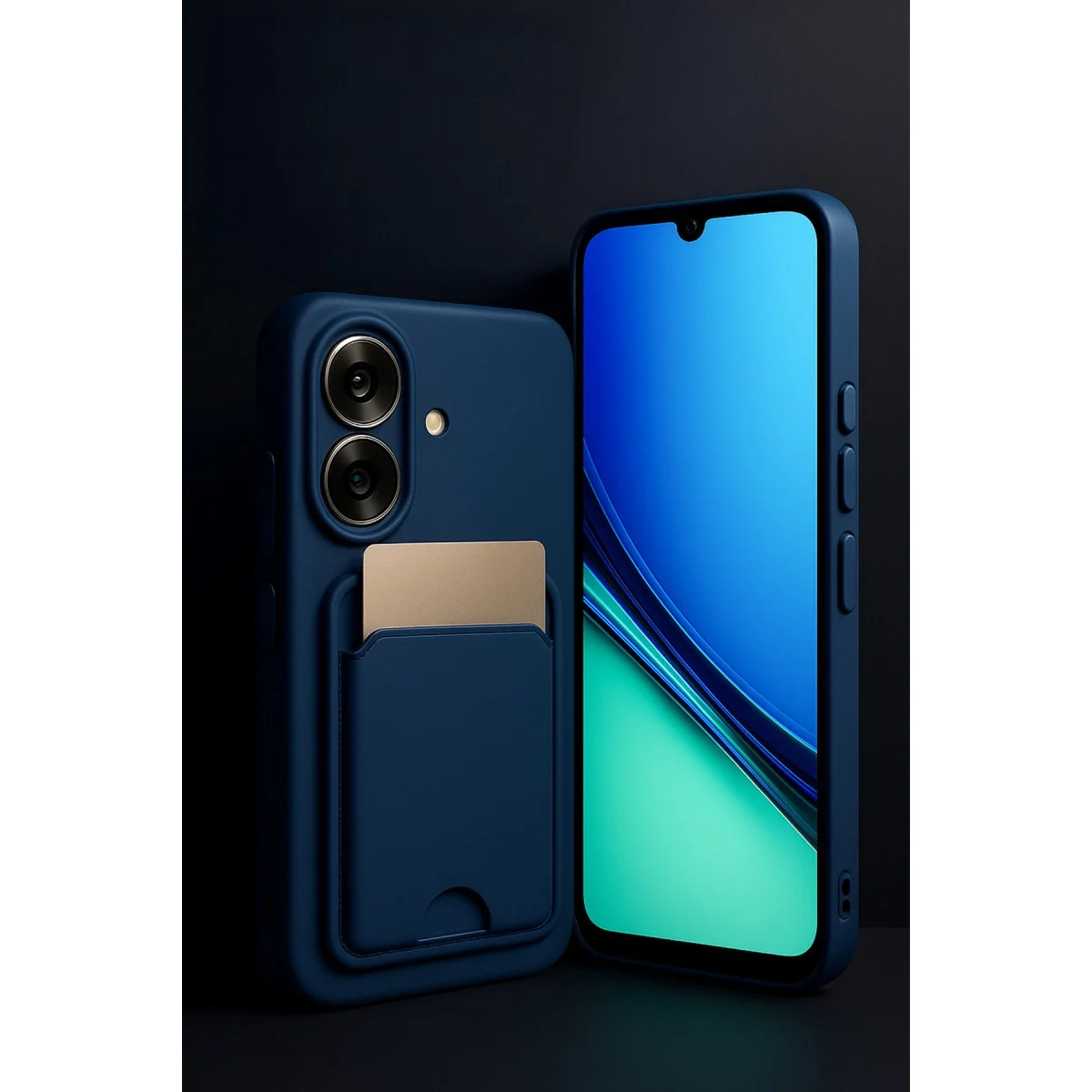 Realme Note 60 Kelvin Kartvizitli Silikon - Lacivert görsel 2