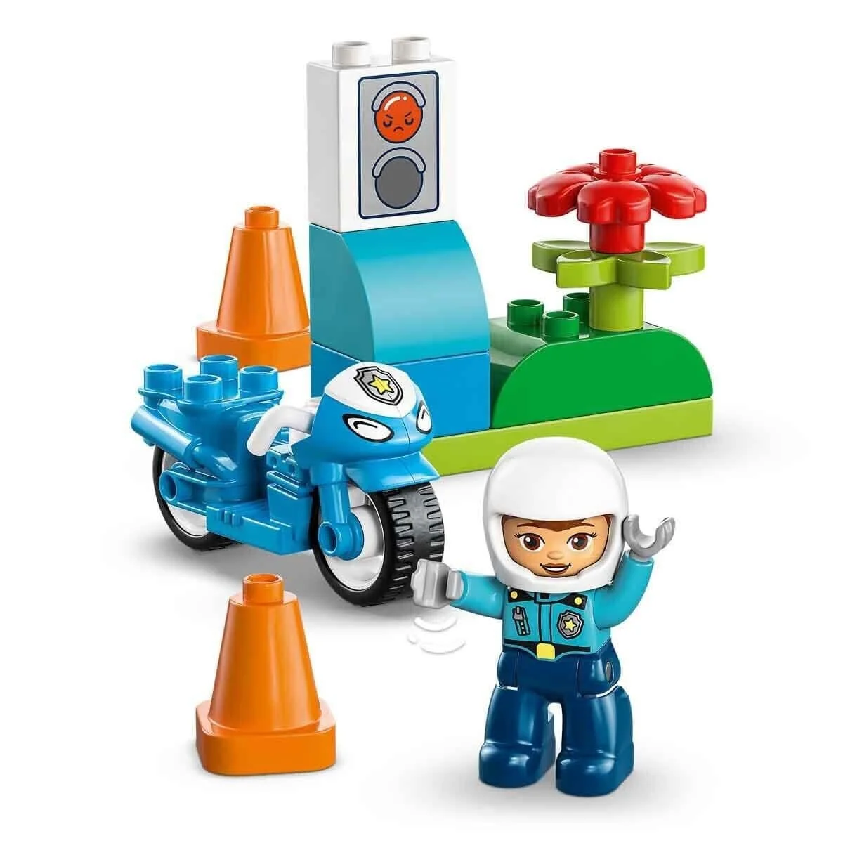 10471 Lego Duplo Mavi Polis Motosikleti 11 parça +2 yaş görsel 2