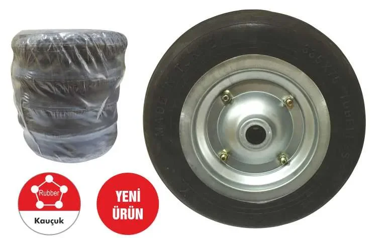 TKR 001 El Arabası Tekeri Dolgu Teker Burçlu