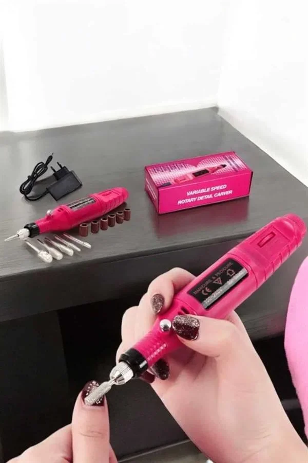 Nasır Tezleyici Manikür Pedikür Seti Elektrikli USB Girişli