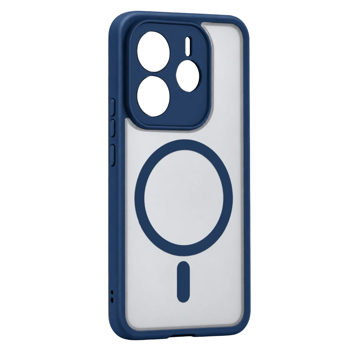 Xiaomi Redmi Note 14 4G Loji Magsafe Kapak - Mavi