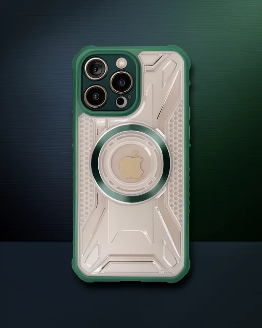 Apple İphone 14 Pro Kılıf Prag Magneticsafe Kapak - Koyu Yeşil