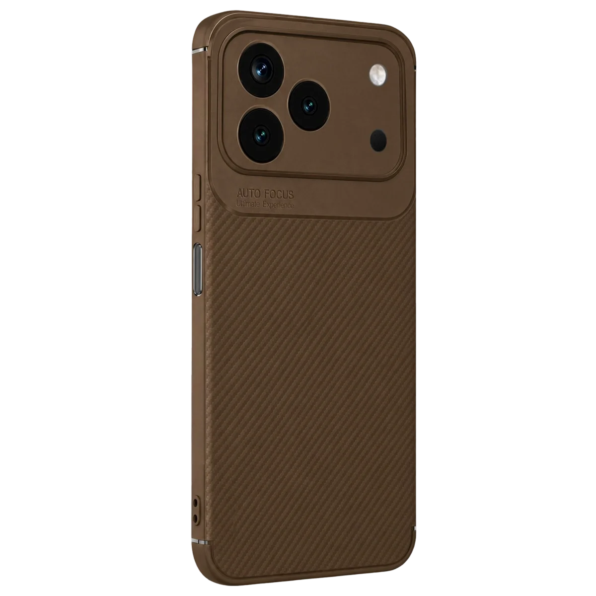 Tecno Spark 50 4g Auto Focus Karbon Kapak - Kahverengi