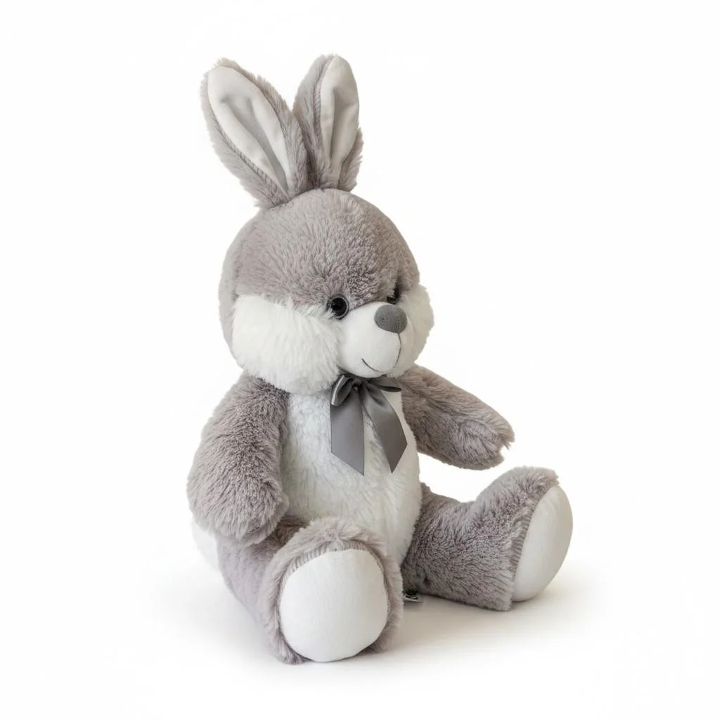 62884 PELUŞ 40CM RENKLİ PARLAK TAVŞANLAR PELUŞ OYUNCAK (adet fiyatıdır) görsel 3