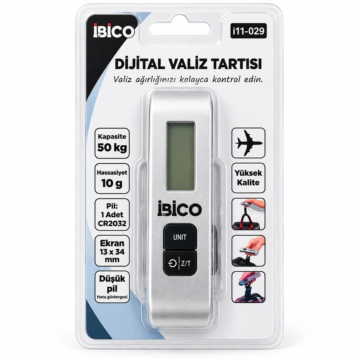 Dijital Valiz Terazisi 50kg - 10g Hassasiyet görsel 4