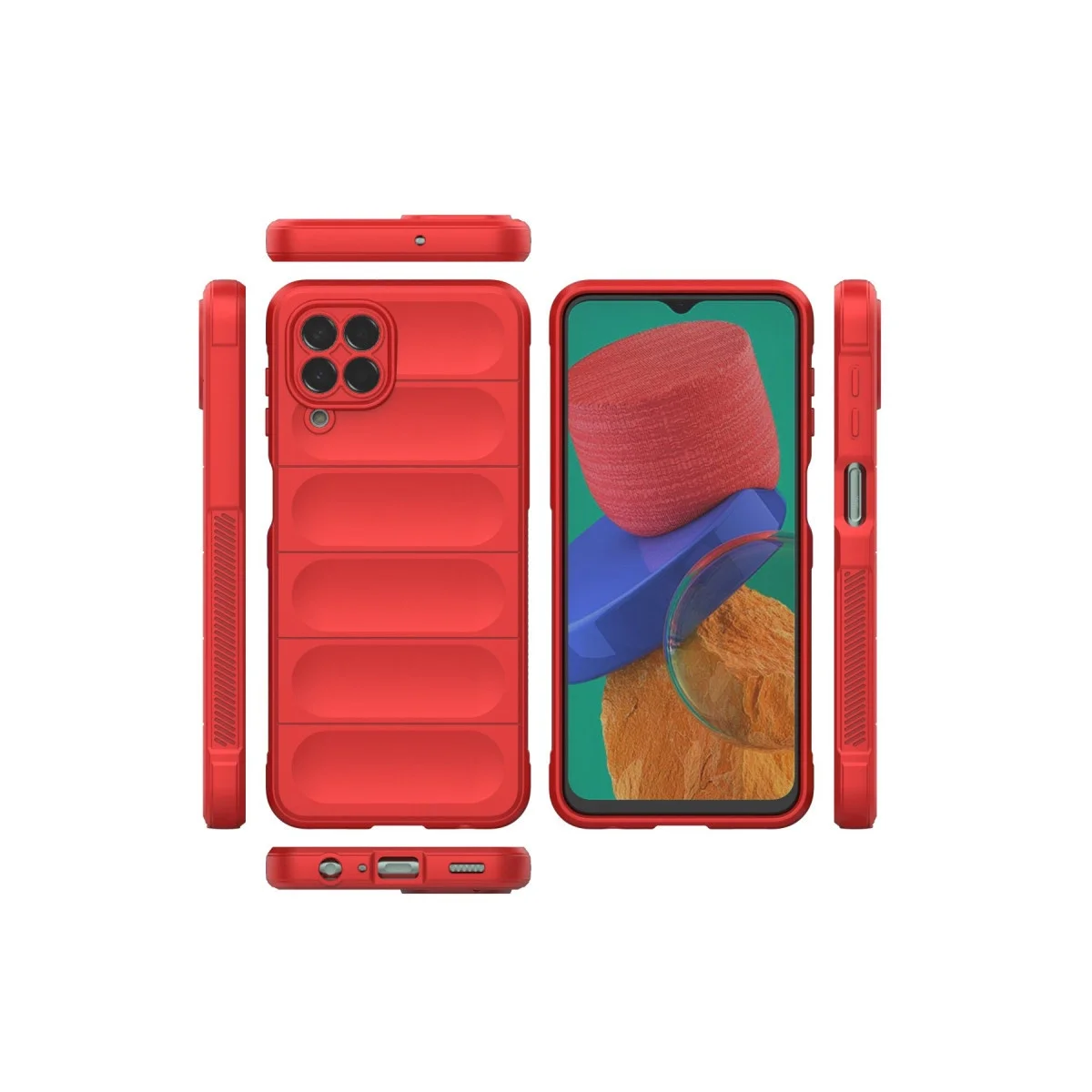 Samsung Galaxy M33 Kılıf Optimum Silikon - Kırmızı görsel 3
