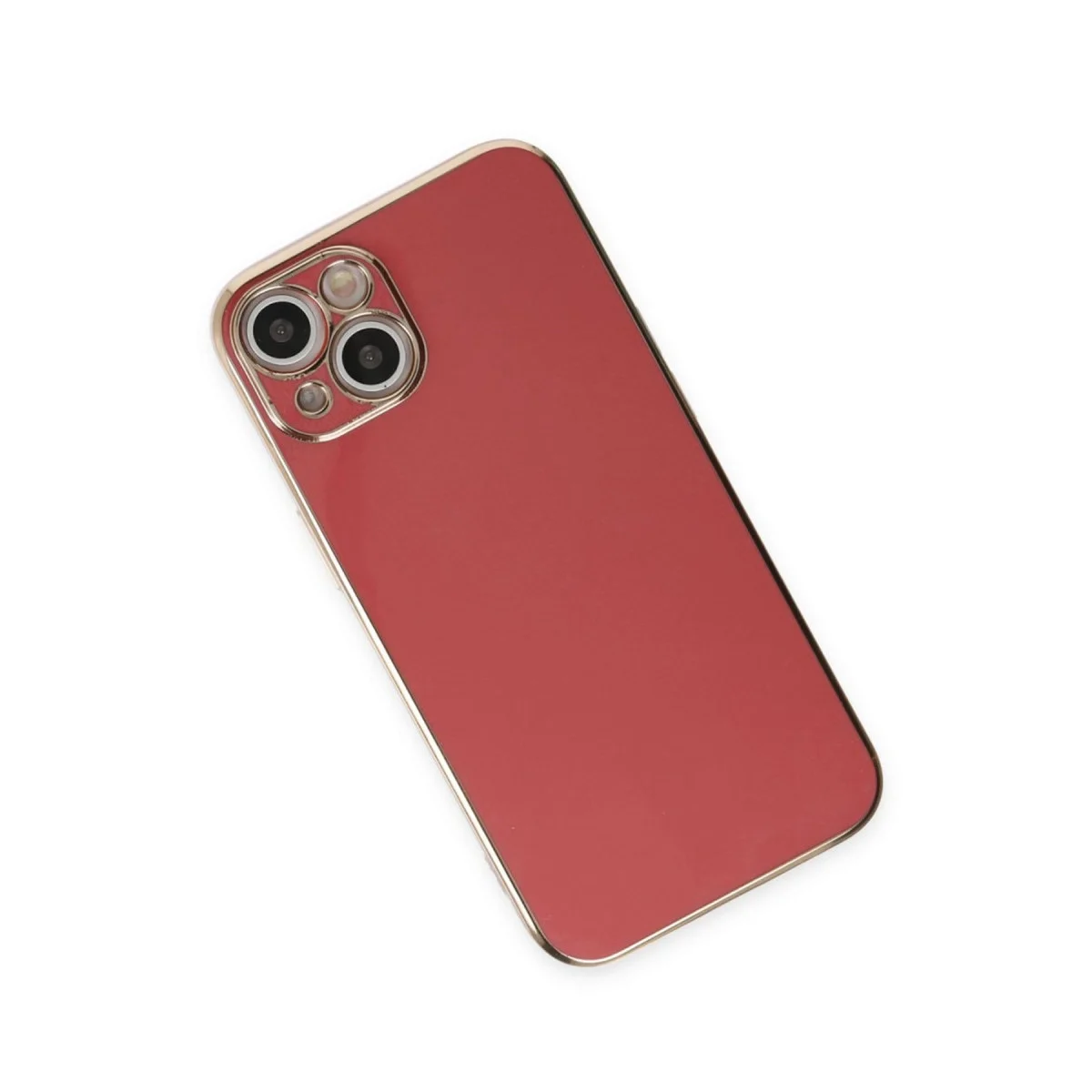 Apple İphone 15 Kılıf Volet Silikon - Kırmızı görsel 3