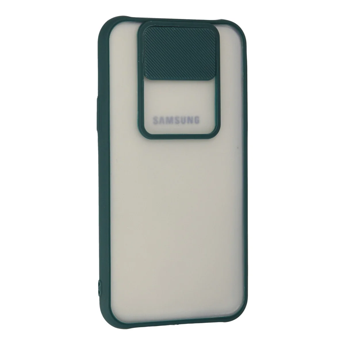 Samsung Galaxy J7 Kılıf Palm Buzlu Kamera Sürgülü Silikon - Yeşil görsel 2