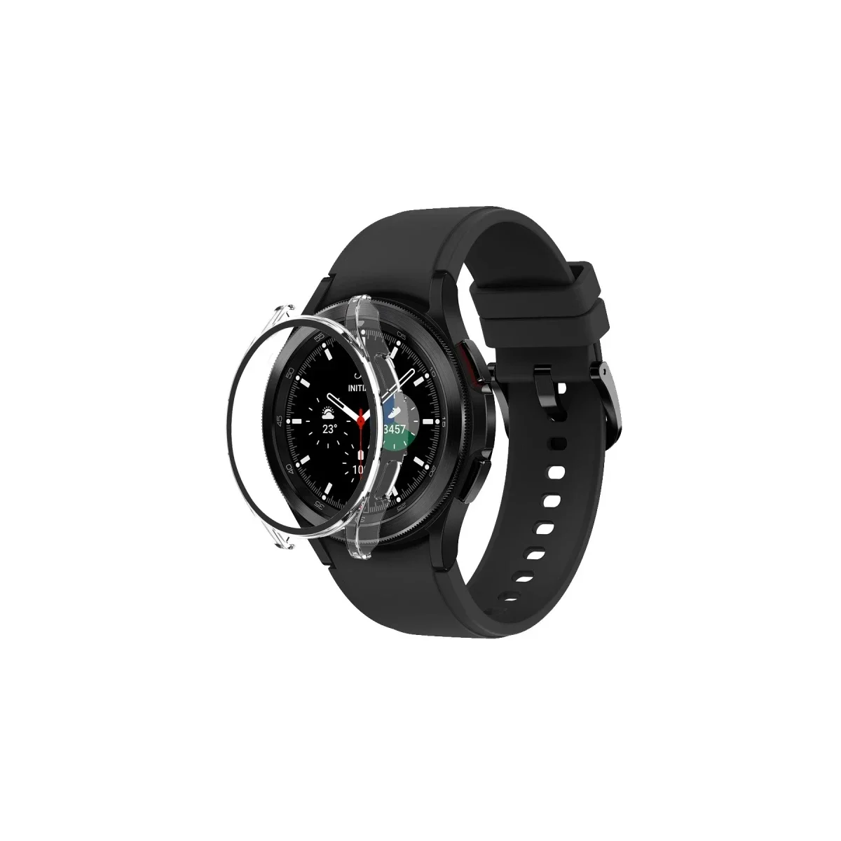 Watch 5 Pro 45mm Wall Camlı Kasa Ekran Koruyucu - Şeffaf görsel 2