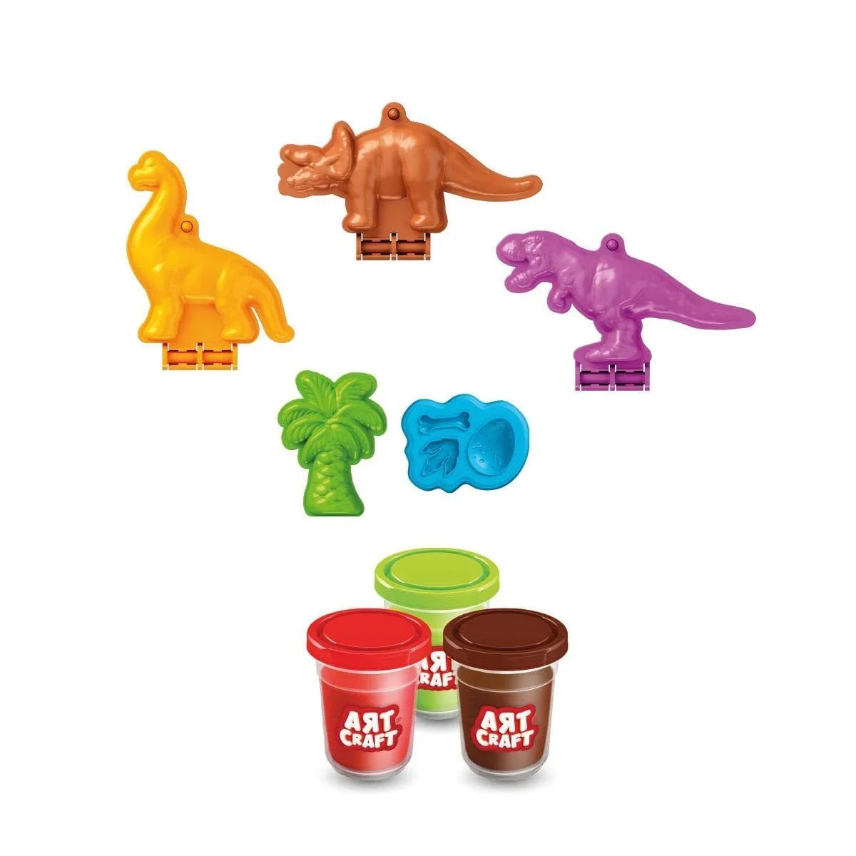 03996 Art Craft Dinozorlar Hamur Set 168 Gr -Fentoys görsel 3