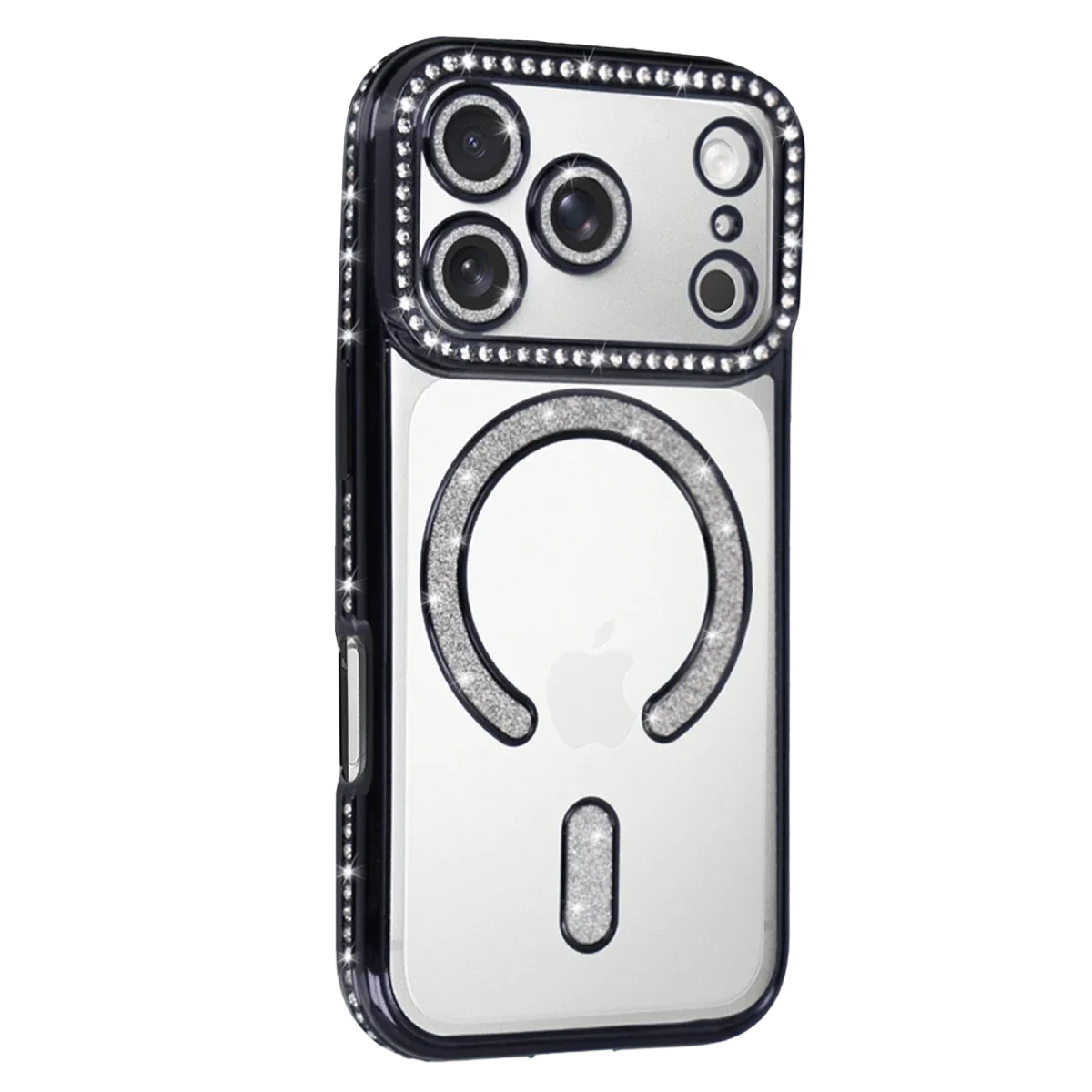Apple iPhone 17 Pro Joke Simli Magneticsafe Kılıf - Siyah görsel 2