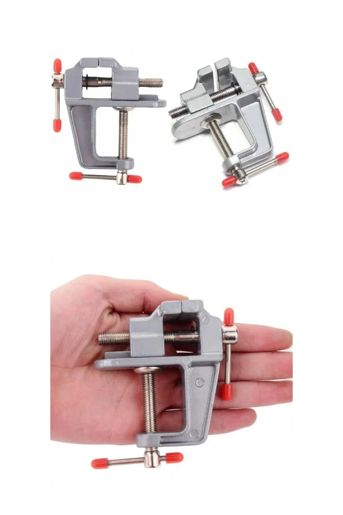 Mini Masa Tezgah Hobi Mengenesi Sabitleme Sıkıştırma Aparat 30mm görsel 3