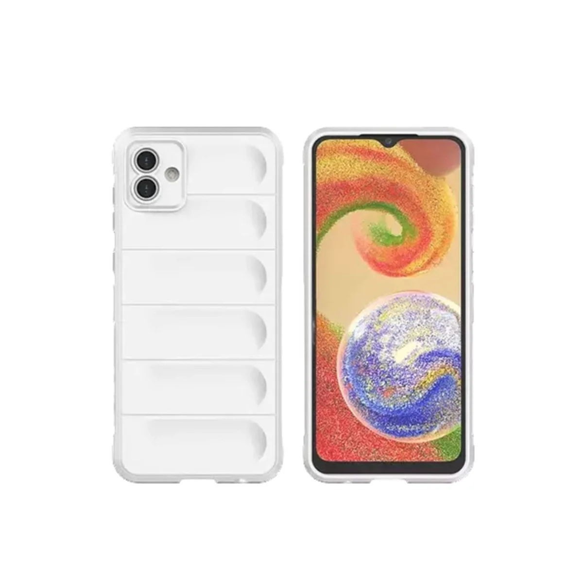Samsung Galaxy A05 Kılıf Optimum Silikon - Krem görsel 3