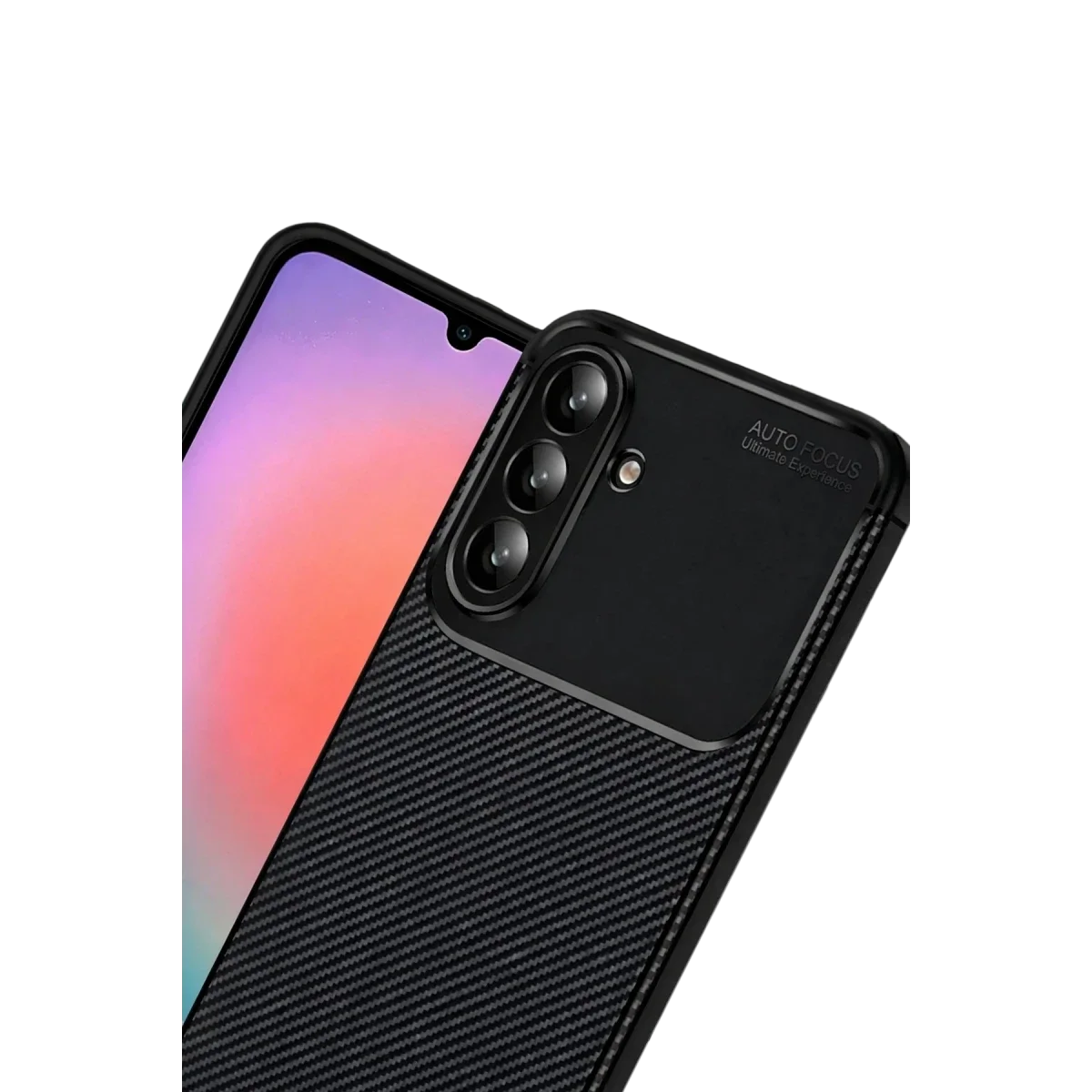 Samsung Galaxy A57 5G Auto Focus Karbon Kapak - Siyah görsel 2