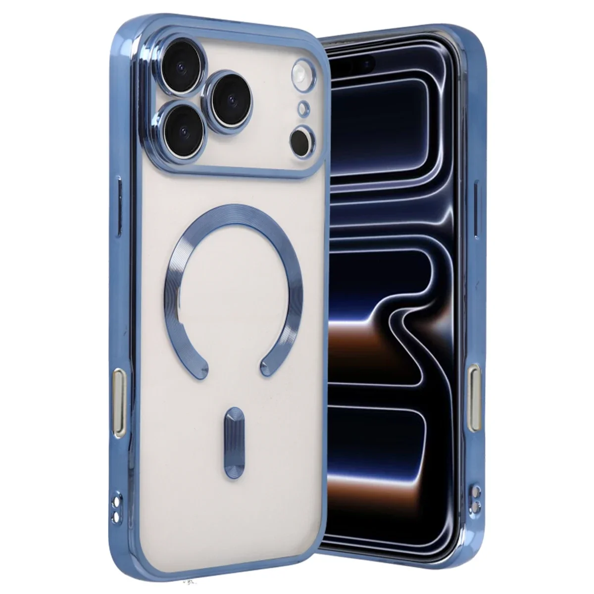 Apple iPhone 17 Pro Max Kross Magneticsafe Kapak - Sierra Blue
