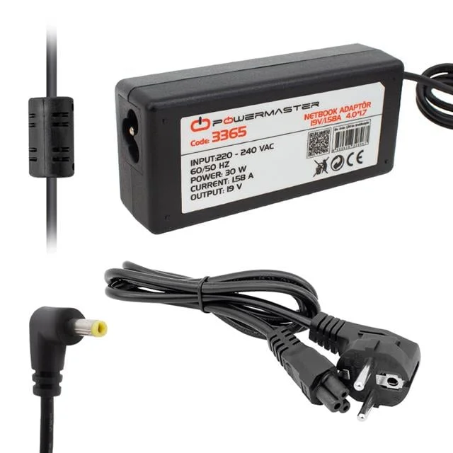 PM-3365 19V 1.58A 30W 4.0x1.7mm Uçlu Netbook Şarj Adaptörü görsel 4