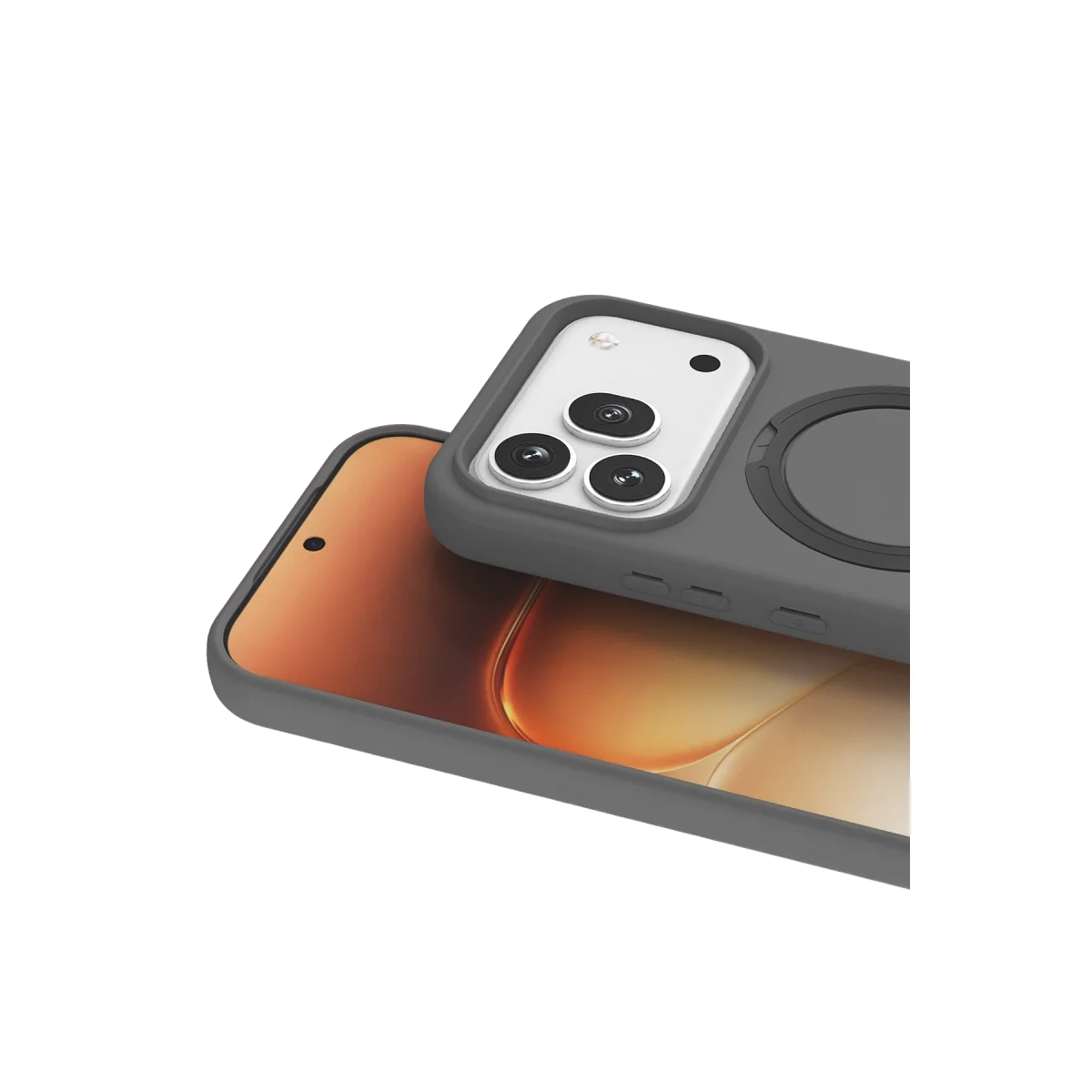 Huawei Honor 600 Regal Magsafe Standlı Kapak - Titan Gri görsel 2
