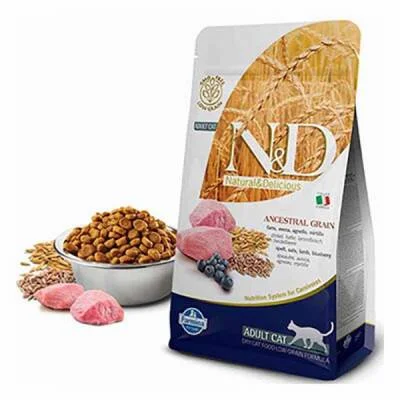 Ancestral Grain Kuzulu Yaban Mersinli Düşük Tahıllı Yetişkin Kedi Maması 5 Kg