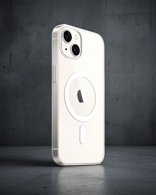 Apple İphone 15 Plus Kılıf Magneticsafe Şeffaf Silikon - Şeffaf